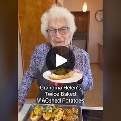 grandma helen's twice baked mac - cheese potatoes