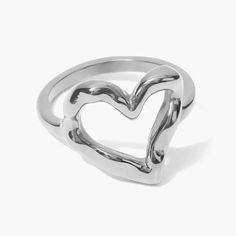 Our Hammered Heart Ring features a modern, minimalist design of heart with a lightly hammered finish. 18K Gold Plating on Stainless Steel. Water-resistant and made to last. Stylish Jewelry Accessories, Rings For Women Gold, Face Gems, Modern Minimalist Design, Ear Jacket Earring, Wrap Necklaces, Heart Wedding, Earring Sale, Rhinestone Necklace