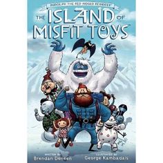 the island of misfi toys movie poster with an animated character surrounded by other characters