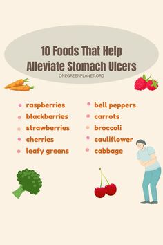 Certain foods were once thought to cause ulcers. However, doctors have discovered that other factors, such as long-term use of painkillers or infections from bacteria such as H. pylori, can be the culprit. Although certain foods do not cause or treat ulcers, some foods can aggravate the discomfort, while others can help you heal more quickly. Ulcer Healing Foods, Foods That Heal Stomach Ulcers, Ulcer Foods To Eat, How To Heal Stomach Ulcers Naturally, Natural Ulcer Remedies, Healing Ulcers Naturally, Ulcer Friendly Foods, How To Heal Stomach Ulcers, Foods To Eat With An Ulcer In Stomach