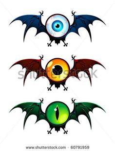 four different types of eyes and wings