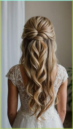 Are you a bride-to-be searching for the perfect hairstyle that strikes the right balance between elegance and simplicity? Look no further! In this blog, we have curated 15 exquisite half up half down wedding hairstyles that cater to all hair lengths - from long cascading locks to short chic bobs. Whether you are a bride with luscious long hair dreaming of a trendy look or a bridesmaid with medium hair aiming for a simple yet sophisticated style, we've got you covered. Half Up Half Down Ideas, Hairstyles 15, Bridal Hair Half Up, Bridemaids Hairstyles, Down Wedding Hairstyles, Half Up Wedding Hair, Wedding Hair Half, Half Up Half Down Wedding