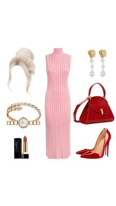 #pink #red #outfit #elegant #cute #aesthetic Red, Pink