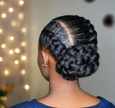 Goddess Braid Styles, Trendy We Fryzurach, Two Braid Hairstyles, Braided Bun Hairstyles, Feed In Braid