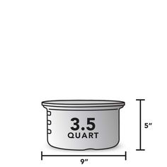 a white container with the measurements for it's size and width, on a white background