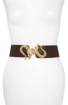 Luxury Gold Belt With Self Belt, Designer Party Belts With Self Belt, Luxury Embroidered Brown Belts, Luxury Embroidered Belt, Elegant Gold Leather Chain Belt, Designer Belt Buckles For Party, Elegant Leather Belt With Embroidery, Gold Embroidered Leather Belt, Elegant Formal Chain Belt