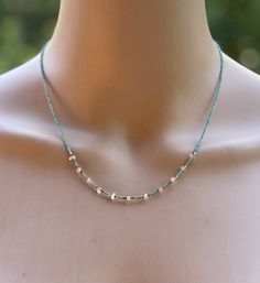 16" natural turquoise necklace with gold & Herkimer diamonds.  Gold filled hardware. Elegant Turquoise Jewelry With Tiny Beads, Dainty Turquoise Single Strand Jewelry, Turquoise Rondelle Necklace For Gift, Adjustable Turquoise Rondelle Necklace, Herkimer Diamond, Natural Turquoise, Crystal Necklace, Turquoise Necklace, Gold Filled