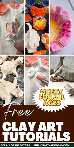 Are you looking for a fun clay lesson plan idea for elementary or middle school art class? Here are 11 free easy clay art project ideas and tutorials you can try today. Follow us for more art projects for kids! Air Dry Clay Projects Kindergarten, Clay Projects For Elementary, Kindergarten Sculpture, Clay Pinch Pot Ideas, Clay Middle School, Pottery For Kids, Clay Lesson Plans, Pinch Pot Ideas, Fun Sculpture