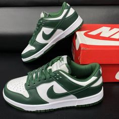 A Good White And Green Dunk, The Color Is Cool, The Whole Is Very Good, The Upper Foot Is Very Loose To Wear, Especially Suitable For Casual Wear Please Give Me A Reasonable Price If You Are Interested In It Nike Fashion Sneakers, Baby Boy Outfits Swag, Nike Waffle, Green Sneakers, Cute Nikes, Retro Sneakers, Nike Green, Nike Dunk Low, Dunk Low