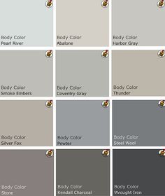 Benjamin Moore Greys Pantone Azul, Revere Pewter, Pearl River, Benjamin Moore Paint, Nice Colors, Shades Of Gray, Steel Wool, Pallet Ideas, Benjamin Moore