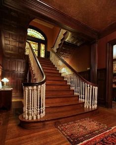 a staircase leading up to the second floor