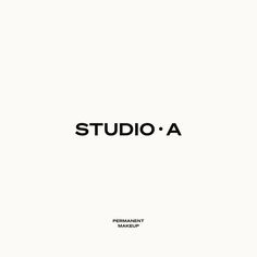 the title for studio a, written in black on a white background