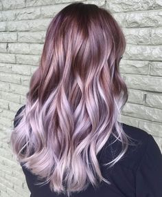 Hair Color Pastel Blue, Blue Lavender Hair, Light Purple Highlights, Pastel Balayage, Aveda Formulas, Ideas For Hair Color, Highlights Brunette, Aveda Hair Color, Pastel Violet