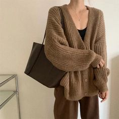 SPECIFICATIONSElasticity: Medium StrecthMaterial Composition: 100%Fit Type: Regulai FitSleeve Length(cm): FullStyle: basicsSeason: Autumn/WinterThickness: STANDARDMaterial: AcrylicClosure Type: Single BreastedChoice: yesLength 65cm, Bust 124cm, Shoulder 75cm, Sleeve 40cm [0105] Trendy V-neck Sweater For Fall Workwear, Winter Button-up V-neck Sweater With Buttons, Casual Brown V-neck Sweater For Work, Knit V-neck Sweater With Buttons For Fall, Oversized V-neck Sweater With Buttons, Casual V-neck Sweater With Buttons, Fall Knit V-neck Sweater With Button Closure, Casual Long Sleeve V-neck Sweater With Buttons, V-neck Sweater With Button Closure For Winter