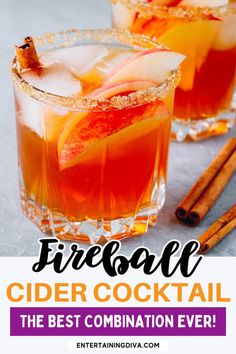 Fireball Hard Cider Cocktail | Cocktails Hard Cider Cocktail Recipes, Fireball Cocktails, Cider Cocktail Recipes