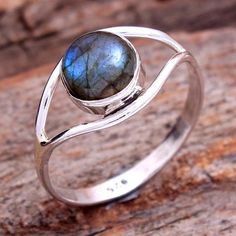 Designer Style Labradorite Gemstone Stylish Ring For - 925 Sterling Silver Handmade Solid Ring Size Chalcedony Stone, Stylish Rings, Aqua Chalcedony, Oval Ring, Filigree Design, Ring Oval, Unisex Ring, Silver Jewelry Handmade, Designer Style