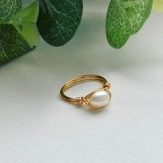 Handmade 3 pearls ring gold or silver wrapped wire ring 14k | Etsy Handmade Gold Minimalist Pearl Ring, Handmade Minimalist Gold Pearl Ring, Dainty Handmade Adjustable Pearl Ring, Handmade Minimalist Pearl Ring For Wedding, Minimalist Handmade Pearl Ring For Anniversary, Minimalist Handmade Pearl Wedding Ring, Handmade Gold Pearl Promise Ring, Delicate Handmade White Pearl Ring, Pearl Ring Gold