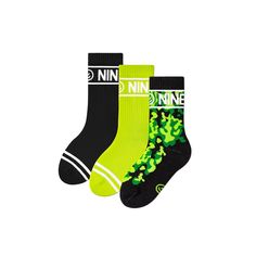 NINETIES CREW 3-PACK        NINETIES sports socks for kids were designed for children who enjoy all kinds of physical activity as well as those kids who love to express their personality through colourful outfits. We have created socks that are the first choice for thousands of parents. These colourful socks are a great choice for a tennis practice, basketball game or just for school. Our collection will undoubtedly suit the tastes of boys and girls alike.        In periods of strenuous physical Green Sporty Anti-odor Socks, Sporty Green Anti-odor Socks, Sporty Green Socks For Streetwear, Playful Black Non-slip Socks, Tennis Socks, Crew Sock, Sports Socks, Athletic Performance, Colorful Socks