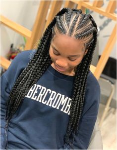 Ghana Weaving Hairstyle, Half Box Braids, Ghana Weaving Styles, Weaving Styles, Hairdo Ideas, Scalp Braids, Ghana Weaving, Crochet Hairstyles, Cornrow Braids