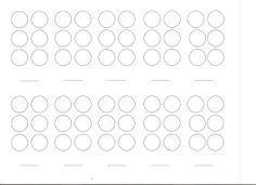 the printable worksheet is shown with circles on it