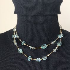 Solid 14 Karat Necklace With Aqua Marine By Talma Designer Aquamarine Stone, Aqua Marine, Green And Gold, Aquamarine, Womens Jewelry Necklace, Stone Color, Limited Time, Jewelry Necklaces, Women Jewelry