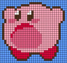 an image of a pixellated pig on a blue background