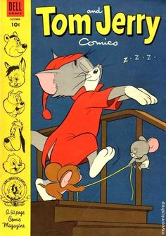 the cover to tom and jerry comics, with an image of a mouse on it