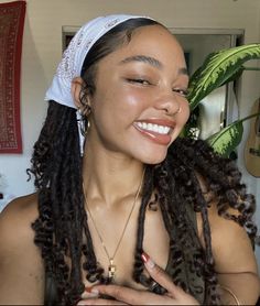 Earthy Curly Hairstyles, Long Dreadlock Hairstyles, Ethereal Black Women, Curly Hair Summer Hairstyles, Curly Hair Summer, Hair Summer, Natural Women