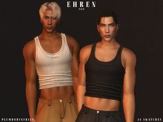 two young men standing next to each other in front of a black background with the words efren on it