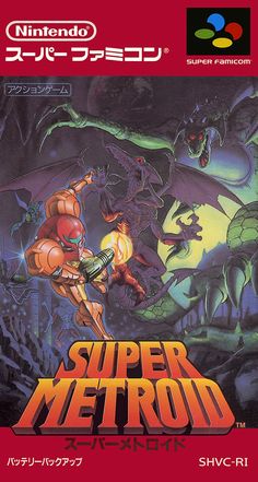 the cover art for super metroid