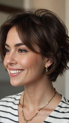 Short Mum Hair, Round Pixie Haircut, Mom Short Haircut, Short Choppy Hairstyle Women Round Face, Hair Cuts Women Short, Girly Pixie Cuts, Short Haircuts For Women 2024, Short Hair For Thinner Hair, Jaw Length Hairstyles