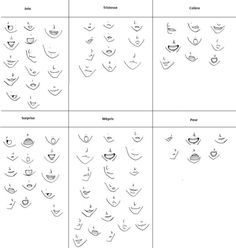 four different types of face shapes and their corresponding faces are shown in the diagram below