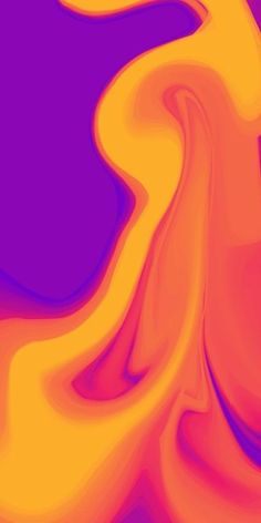 an orange and purple background with wavy lines