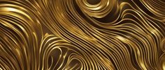 an abstract gold background with wavy lines