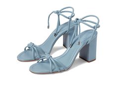 Schutz Kate High Block - Women's Sandals : Blue Sea : Shine in absolute radiance wearing the Schutz Kate High Block Sandals. The block heel footwear features leather upper and lining construction with lace-up closure. Leather lining and foam insole. Leather outsole. Made in Brazil. Measurements: Heel Height: 3 1 2 in Weight: 0.0176 oz Product measurements were taken using size 7, width M. Please note that measurements may vary by size. Block Sandals, Blue Sandals, Made In Brazil, The Block, Blue Sea, Women's Sandals, Block Heels, Womens Sandals, Brazil