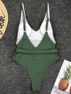 Sku CY-!25674 Material Chinlon , Spandex Style Bralette , Padded Feature Plain , Belted Occasion Beach , Swimming Pool Type One-piece Swimsuit Color COFFEE,BLACK,GREEN Size S,M,L Size chart: Please consult the size chart we provide for this item's measurements to help you decide which size to buy. Please note: There may be 1-3cm differ due to manual measurement. CMINCH Cm Cup Bust Waist Hips S A-B 72-80 60-66 78-85 M B-C 80-88 64-70 85-91 L C-D/E 88-95 68-74 91-97 Beach Swimming Pool, Beach Swimming, Green Swimsuit, Coffee Black, Boho Style Dresses, Color Coffee, Yoga Activewear, Urban Looks, Plus Size Swimsuits