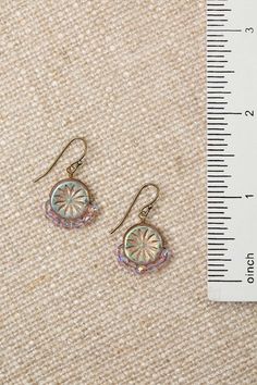 From the Czech Glass collection these charming earrings are handcrafted with intricate designs and delicate colors and are sure to add a touch of whimsy and elegance to any outfit Antique Brass (lead and nickel free) Czech Glass 1", with antique plated brass ear wires We hand select our natural materials, thus there may be slight variations in color and/or size that will not detract from the overall aesthetic Our unique handcrafted designer jewelry for women is made in America, each design creat Nickel-free Vintage Drop Crystal Earrings, Vintage Nickel-free Crystal Metal Earrings, Artisan Metal Beaded Earrings Nickel Free, Nickel-free Artisan Metal Beaded Earrings, Vintage Multicolor Czech Glass Earrings, Nickel-free Metal Beaded Earrings, Nickel-free Vintage Drop Beaded Earrings, Nickel-free Brass Beaded Earrings, Vintage Nickel-free Drop Beaded Earrings