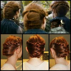 Catlyn Stark hairstyle Stark Hairstyle, Catlyn Stark, Targaryen Daenerys, Catelyn Stark, Historical Hairstyles, Hair Techniques, Hair Game, Cool Hair Color, Vintage Hairstyles