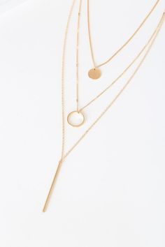 Cheap Gold Long Layered Necklace, Trendy Gold Long Layered Necklace, Trendy Gold Layered Necklace With Paperclip Chain, Wardrobe Flip, Gold-tone Lariat Necklace For Layering, Elegant Gold-tone Layered Metal Necklace, Gold Layered Necklace, Necklace Layered, Long Necklaces