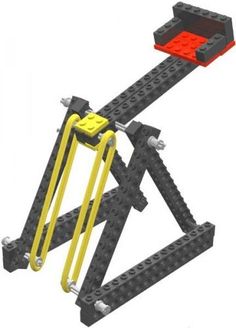 an image of a lego structure with two legs and one leg on the other side