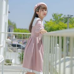 Harajuku Kawaii Fashion Sailor Uniform Pink Dress SIZE INFO S - Bust 86cm/33.8", Length 87cm/34.2" M - Bust 88cm/34.6â€? Length 88cm/34.6â€?/p> L - Bust 90cm/35.4", Length 89cm/35â€?/span> XL - Bust 92cm/36.2", Length 90cm/35.4â€?/span> Fairy Kei Dresses For Spring Cosplay, Fairy Kei Dresses For Cosplay In Spring, Fairy Kei Dresses For Cosplay And Spring, Cute Mini Length Dresses For School, Spring Mini Dress For School, Harajuku Style Cotton Summer Dress, Spring Cosplay Short Sleeve Dresses, Summer Harajuku Style Cotton Dress, Summer Cotton Harajuku Dress