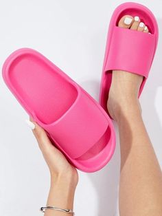 Pillow Slippers for Women Cloud Slides Shower Sandals | SHEIN USA Pillow Slippers, Sandals Shein, Shower Sandals, Cloud Slides, Slippers For Women, Fashion Online Shop, Online Fashion, All Fashion, Men's Clothing