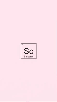 the element sc is shown in black on a pink background