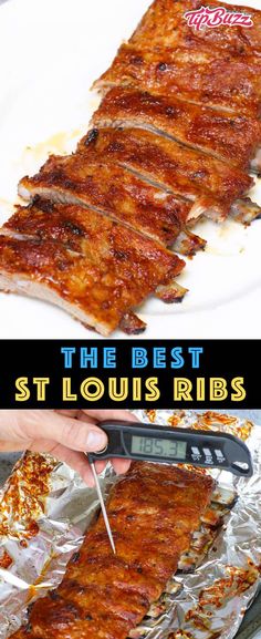 the best st louis ribs recipe is made with only three ingredients and ready to be eaten