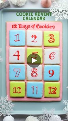 a cookie that is on top of a board with numbers and letters in it,