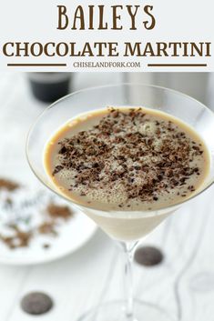 Chocolate Martini Recipe, Baileys Recipes, Martini Recipe, Baileys Irish, Baileys Irish Cream