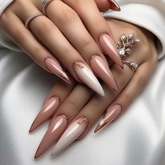 September Nails Stiletto, Stiletto Nails Autumn, Fall Nails Ideas Autumn Stilleto, Autumn Stiletto Nails, Fall Stiletto Nails, Nail Polish Design Ideas, Nail Polish Design, Vip Nails, Nail Extensions Acrylic