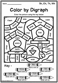 the color by diagram worksheet for children