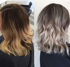 Balayage Black To Blonde Hair, Balayage Short Hair, Blonde Balayage Highlights, Brunette Hair With Highlights, Short Hair Balayage, Hair Clothes, Blonde Balayage, Brunette Hair