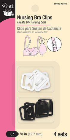 56698-12-66|Dritz Nursing Bra Clips Diy Nursing Bras, Diy Nursing, Nursing Bras, Bra Cup, New Bra, Create Diy, Nursing Bra, Bra Cups, Two By Two